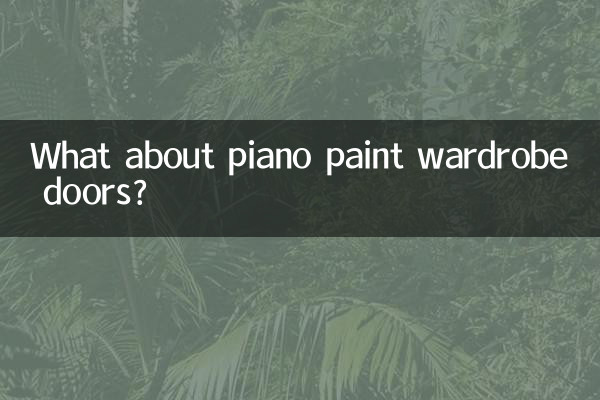 Qu’en est-il des portes d’armoires en peinture piano ?