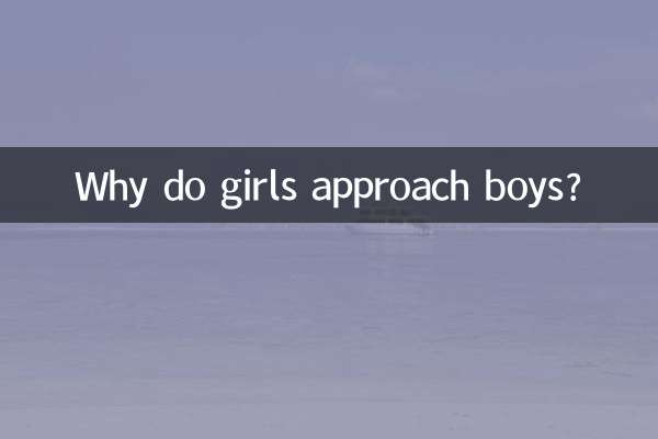 Why do girls approach boys?