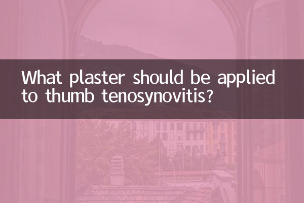 Que gesso deve ser aplicado na tenossinovite do polegar?