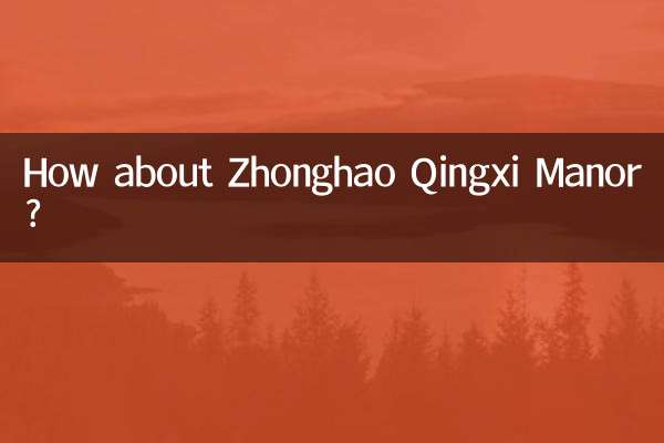 در مورد Manor Zhonghao Qingxi چطور؟