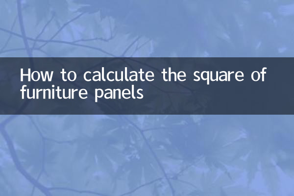 Cómo calcular el metro cuadrado de paneles de muebles.