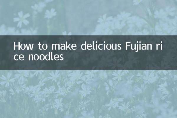 Como fazer um delicioso macarrão de arroz Fujian