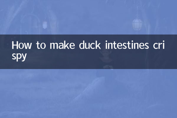 So machen Sie Entendärme knusprig