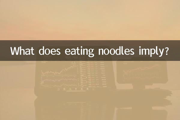 O que significa comer macarrão?