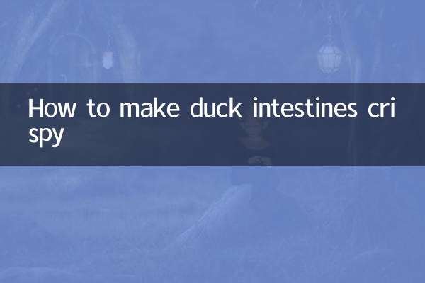 Como deixar intestino de pato crocante