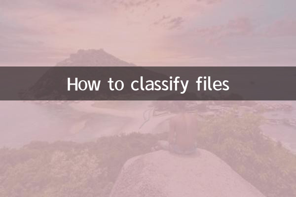 파일을 분류하는 방법