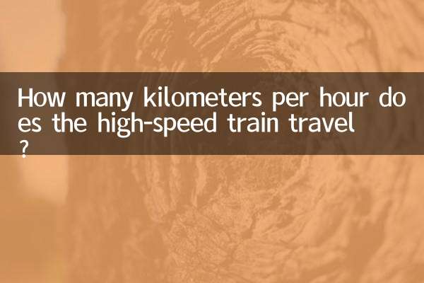 How many kilometers per hour does the high-speed train travel?