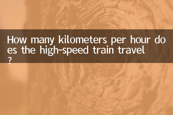 How many kilometers per hour does the high-speed train travel?