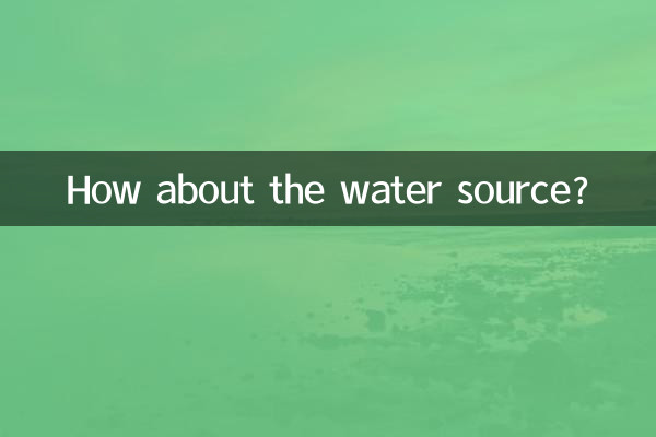 How about the water source?