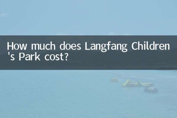 How much does Langfang Children's Park cost?
