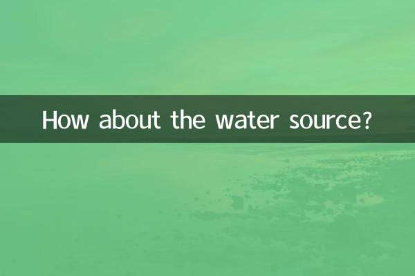 How about the water source?