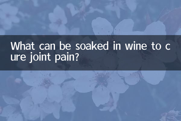 Was kann man in Wein einweichen, um Gelenkschmerzen zu heilen?