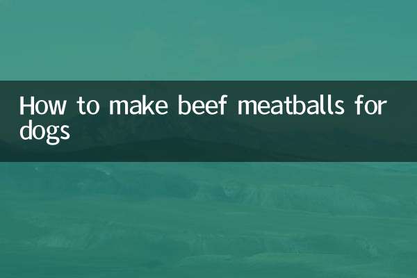 طرز تهیه کوفته گوشت گاو برای سگ