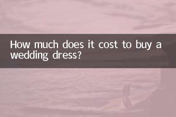 Quanto costa acquistare un abito da sposa?