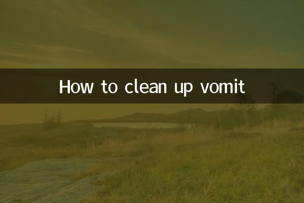 چگونه استفراغ را پاک کنیم