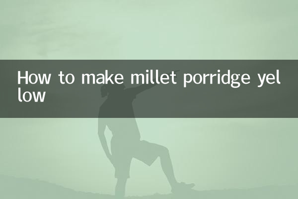 Wie man Hirsebrei gelb macht