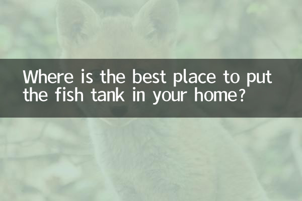 Where is the best place to put the fish tank in your home?