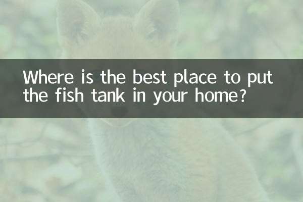 Where is the best place to put the fish tank in your home?