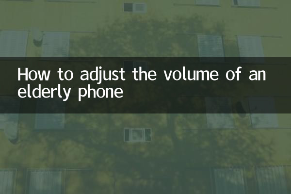 Comment régler le volume d'un téléphone âgé