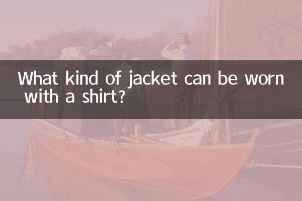 Que tipo de jaqueta pode ser usada com camisa?