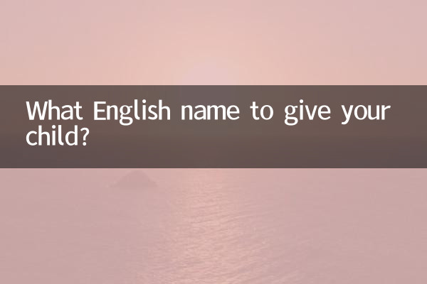 给孩子取什么英文名字