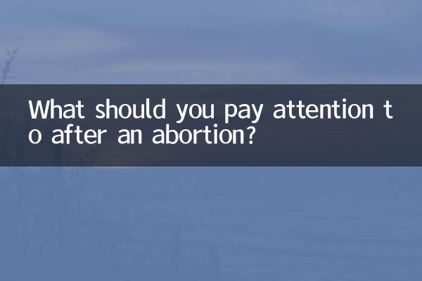 O que você deve prestar atenção após um aborto?