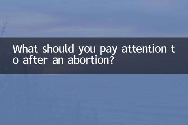 O que você deve prestar atenção após um aborto?