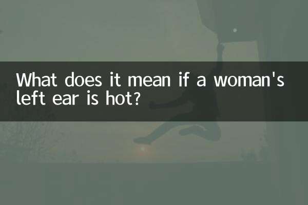 O que significa se a orelha esquerda de uma mulher estiver quente?