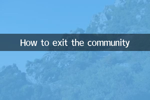 Como sair da comunidade