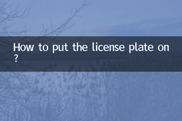 How to put the license plate on?
