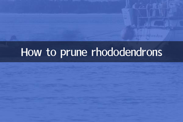 Come potare i rododendri