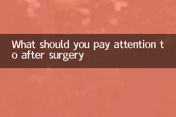 ¿A qué debes prestar atención después de la cirugía?