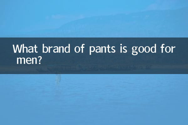 पुरुषों के लिए किस ब्रांड की पैंट अच्छी है?