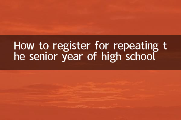 高三復讀怎麼報名