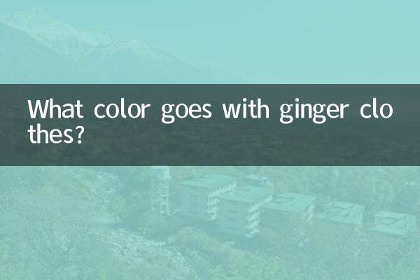 با لباس های زنجبیلی چه رنگی می آید؟