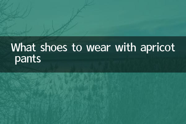 खुबानी पैंट के साथ कौन से जूते पहनने हैं