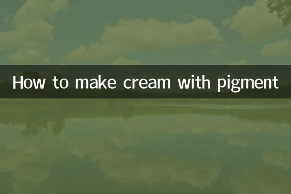Come fare la crema con il pigmento