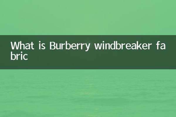 Was ist Burberry Wind Breaker Stoff
