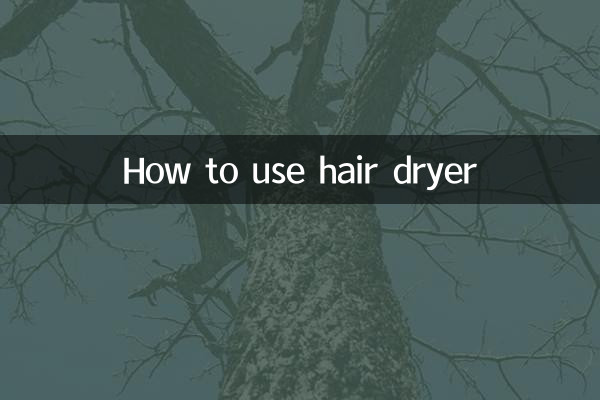 Comment utiliser un sèche-cheveux