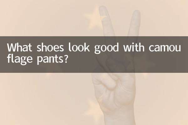 Welche Schuhe passen gut zu Tarnhosen?