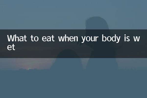 Qué comer cuando tu cuerpo está mojado