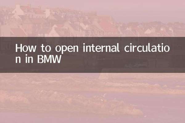BMWの内部循環を開く方法