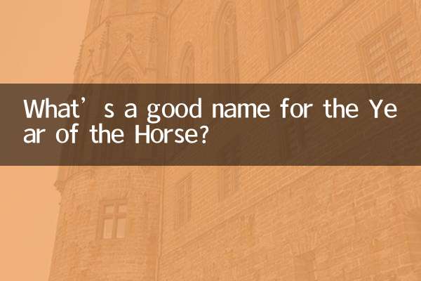 Quel bon nom pour l’année du cheval ?