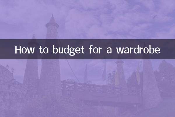 How to budget for a wardrobe