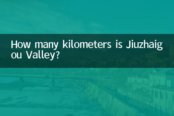 How many kilometers is Jiuzhaigou Valley?