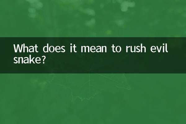 O que significa atacar a cobra malvada?