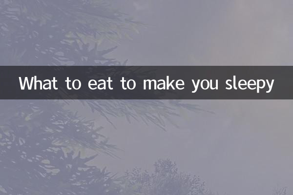 O que comer para te deixar com sono