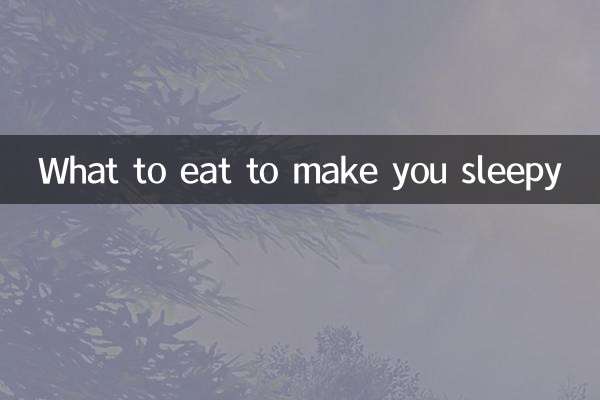 O que comer para te deixar com sono