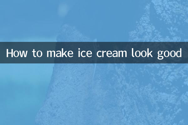 Come fare in modo che il gelato abbia un bell'aspetto