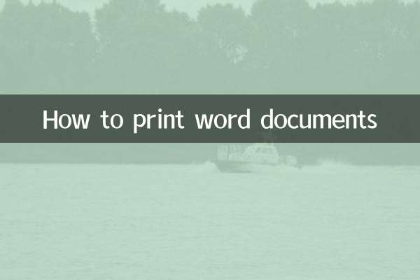 Comment imprimer des documents Word